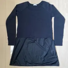 a.v.v standard ブラック 異素材ワンピース