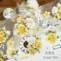 yi319s♦︎壹洱-泛黄信花 PET 贝壳光 1ループ 1.5m