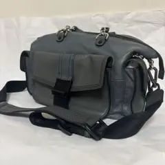 ❗️DIESEL ❗️羊革　グレー　ミスマッチ サッチェル ショルダーバッグ