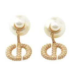 ディオール DIOR TRIBALES パールピアス ホワイトゴールドのサムネイル