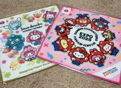 ミャクミャク　サンリオ　コラボ　ミニタオル　2枚セット　ハンカチ　タオル