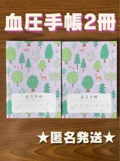 ☆ 익명 배송 ☆ 혈압 노트 (숫자 공식) 포레스트 2 북 세트 (그린) 색상 변경 가능