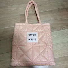 CITEN キルティングトートバッグ ピンク　サーモンピンクのサムネイル