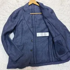 エンポリオアルマーニ　2024モデル リネン混　テーラードジャケット