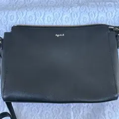 agnes b. アニエスベー ショルダーバッグ ブラック