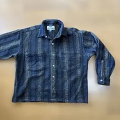 好配色！RECIPROネイティブ柄シャツジャケット⭐️厚手コットン⭐️カッコいい