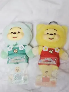 TOPTOY ぬいぐるみキーホルダー プーさん ディズニー イエロー グリーン