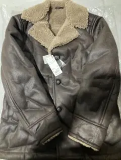 新品タグ付きユニクロ　ムートンタッチコート