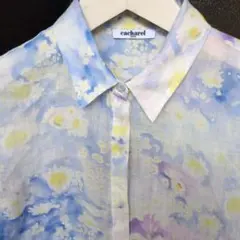 cacharel 　キャシャレル抽象模様 長袖シャツのサムネイル