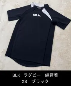 BLK ラグビーウェア シャツ　ブラック　黒　XSサイズ 練習着