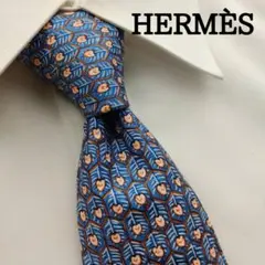 美品✨HERMES ネクタイ H柄 ファソネ ペガサス ジャガード高級 【D