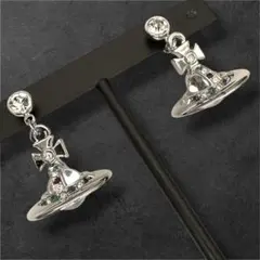 停產 Vivienne Westwood 耳環 銀色 雙耳 4