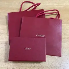 【期間限定お値下げ中】Cartier 赤 ギフトボックスとバッグ 2枚セット