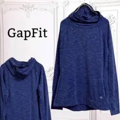 『ギャップ フィット』GAP パーカー 長袖【XS〜S】ブルー 系 ストレッチ