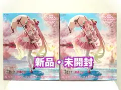 初音ミク 桜ミクAMP+ フィギュア ~桜ドレスver.~ 2点セット