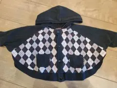 COMME CA ISM ポンチョ型パーカー