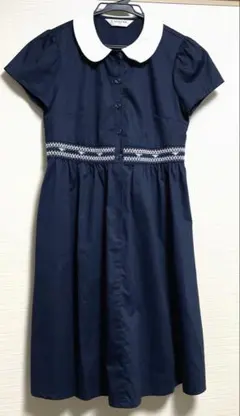 ショパン　襟付きワンピース 半袖【150】