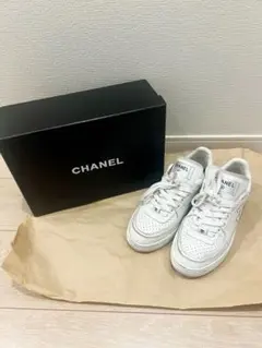 CHANEL シャネル ココマーク スニーカー ホワイト 38
