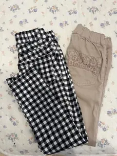 新品・未使用　ストレッチスリムパンツ　2本　西松屋　120㌢