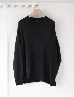 COMOLI（コモリ） ブラック クルーネックニット 24SS