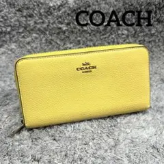 COACH コーチ レザー 長財布 ラウンドファスナー ゴールド金具