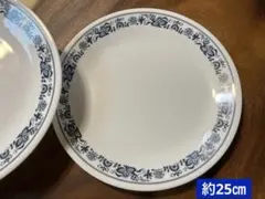 コレール　ブルーオニオン　プレート　２枚　25㎝のサムネイル