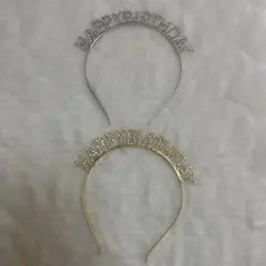 happy birthday カチューシャ2点セット