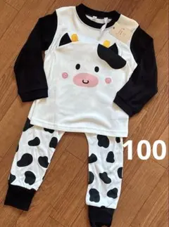 新品☆Croissance BEBE☆牛柄 パジャマ 100cm