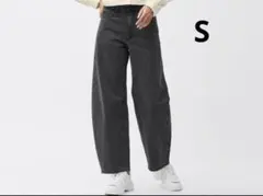 バレルレッグジーンズQ＋E ダークグレー