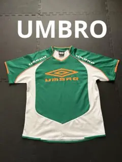 UMBRO 半袖シャツ 緑/白