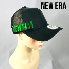 NEW ERA ブラック トラッカーキャップ スパンコール付き