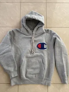 Champion グレー フード付きパーカー