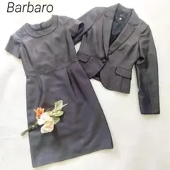 バルバロ セットアップスーツ ワンピース ジャケット　黒　M フォーマル　上品