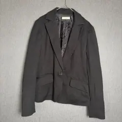 anySiS黒テーラードジャケットM冠婚葬祭通勤オフィス上品万能美品