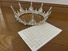 ティアラとパールシールセット
