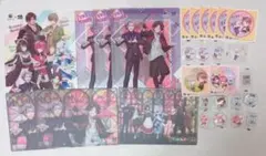 にじさんじくら寿司コラボ ふわぐさ クリアファイル 下敷き 缶バッジ 消しゴム