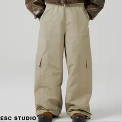 ESCSTUDIO カーゴパンツ ベージュ