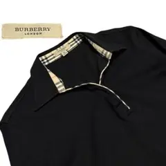 BURBERRY ハーフジップ ノバチェック カットソー ブラックのサムネイル