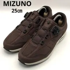 未使用級✨ MIZUNO 【25㎝】 ウォーキングシューズ ブラウン 幅広