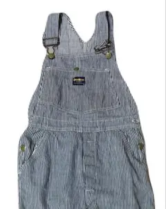 70sヴィンテージOshKosh B'Gosh ヒッコリー オーバーオール　レアのサムネイル