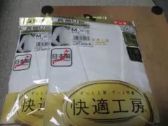 紳士肌着　長袖U首　М(88～96)　グンゼ　2枚組