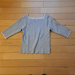 earth music & ecology ７分袖トップス グレー・ベージュ