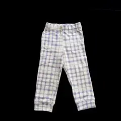 [t.] チェックレギンスパンツ ラベンダー