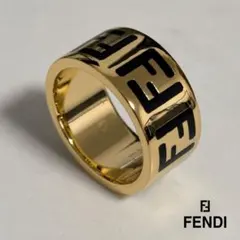 極美品】フェンディ ブローチ フォーエバー FFロゴ ブラックメタル