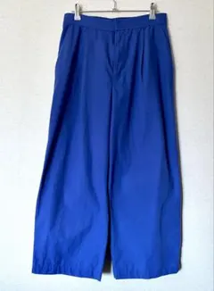 chocol raffine robe 綿麻混タックストレートワイドパンツLのサムネイル