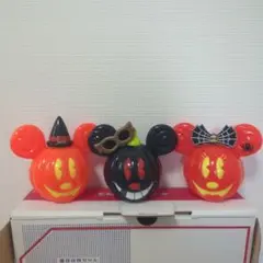 ミッキーマウス ハロウィンカボチャフィギュア3体セット
