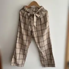 SHEIN チェック柄パンツ 10Y