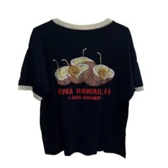 RVCA ココナッツプリント リンガーTシャツ M ネイビーのサムネイル