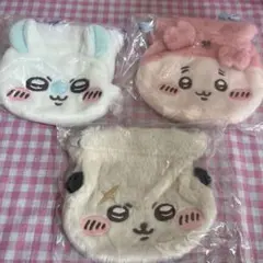 ちいかわおかお巾着② 3個セット