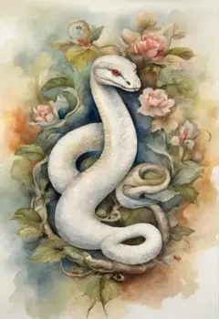 幸運を呼ぶ白蛇様　120番【金運上昇・恋愛成就・商売繁盛・学業成就】